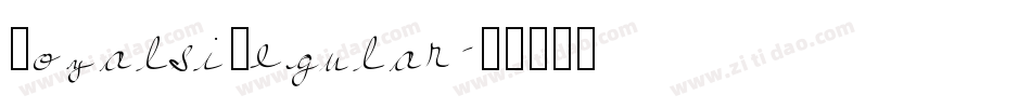 Royals Regular字体转换